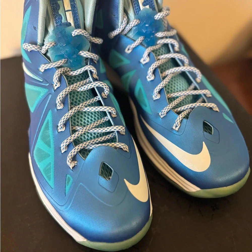 Nike LeBron X Blue Diamond Men’s 11 with Box - Picture 4 of 8